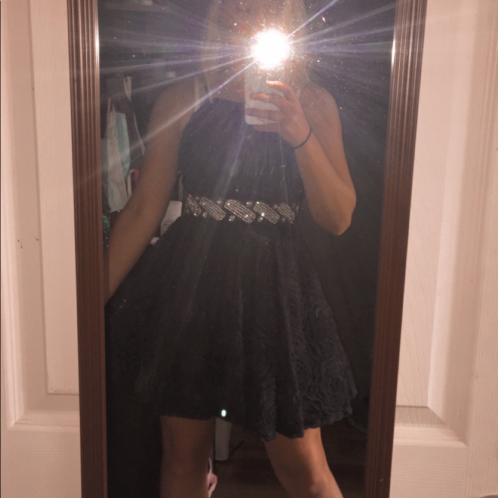 TRIXXI navy blue dress